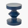 Drey Blue Fibrestone Side Table