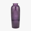 Lilac Recycled Glass Ribbed Vase Tall