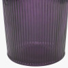 Lilac Recycled Glass Ribbed Vase Tall