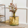 Amber Recycled Glass Bottle Vase