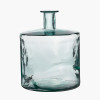 Clear Recycled Glass Bottle Vase