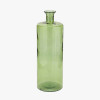 Forest Green Recycled Glass Bottle Vase Tall