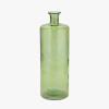 Forest Green Recycled Glass Bottle Vase Tall