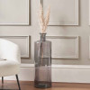 Grey Recycled Glass Bottle Vase Tall