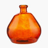 Orange Organic Shaped Recycled Glass Vase