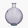 Lilac Round Recycled Glass Vase