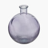 Lilac Round Recycled Glass Vase