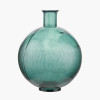 Sea Green Round Recycled Glass Vase