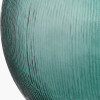 Sea Green Round Recycled Glass Vase