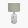 Chinon Glass Table Lamp Base and Shade Moss