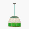 Brera Rattan Ceiling Pendant Emerald