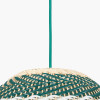 Brera Rattan Ceiling Pendant Emerald