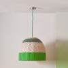 Brera Rattan Ceiling Pendant Emerald