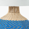 Brera Rattan Large Table Lamp Cobalt