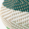 Brera Rattan Large Table Lamp Emerald