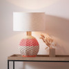 Brera Rattan Small Table Lamp Pimento