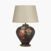 Fruit and Flower Ginger Jar Glass Table Lamp Base