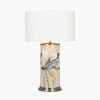 Arum Lily Large Cylinder Glass Table Lamp Base