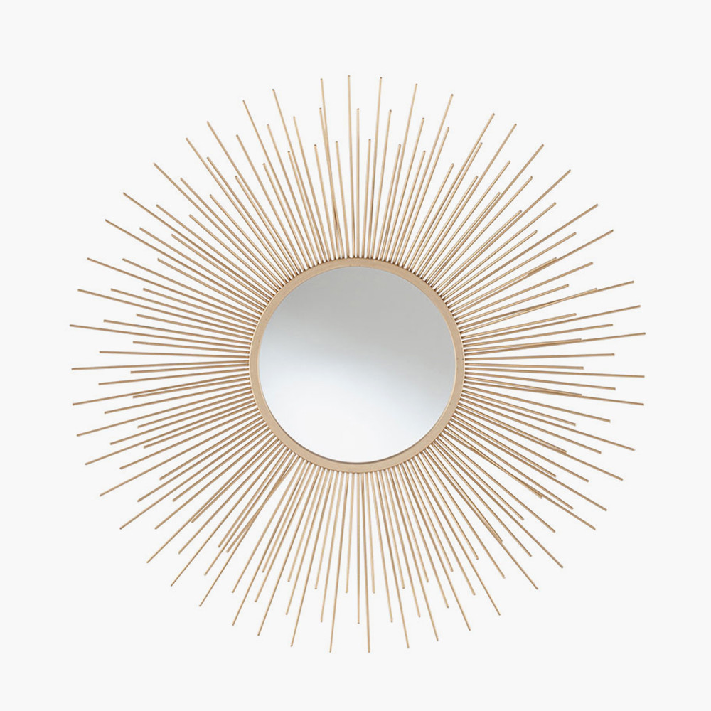Pacific Lifestyle Limited - Gold Metal Starburst Design Round Wall